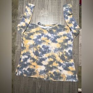 Stylish Tie-Dye Long Sleeve Top